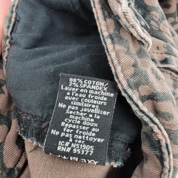 Sanctuary Women's‎ Leopard Print Mid Rise Chino Style Skinny Jeans Size 27 - Picture 8 of 11